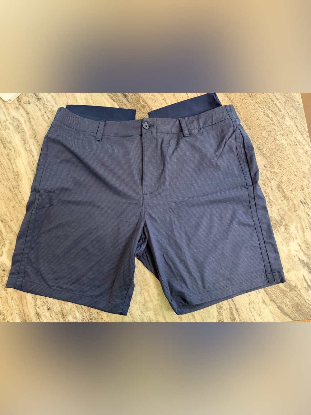 🔥⛳️Under Armour ISO-Chill Golf/Casual Flat Front Shorts. Men Sz:40. Navy Blue.
